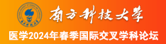 美女波波大鸡巴大视频南方科技大学医学2024年春季国际交叉学科论坛